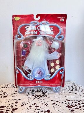 NIB Vtg Memory Lane Winter Santa Claus is Comin' to Town Toy Decor Christmas